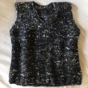 Dosa chunky sweater vest 100% alpaca so soft!